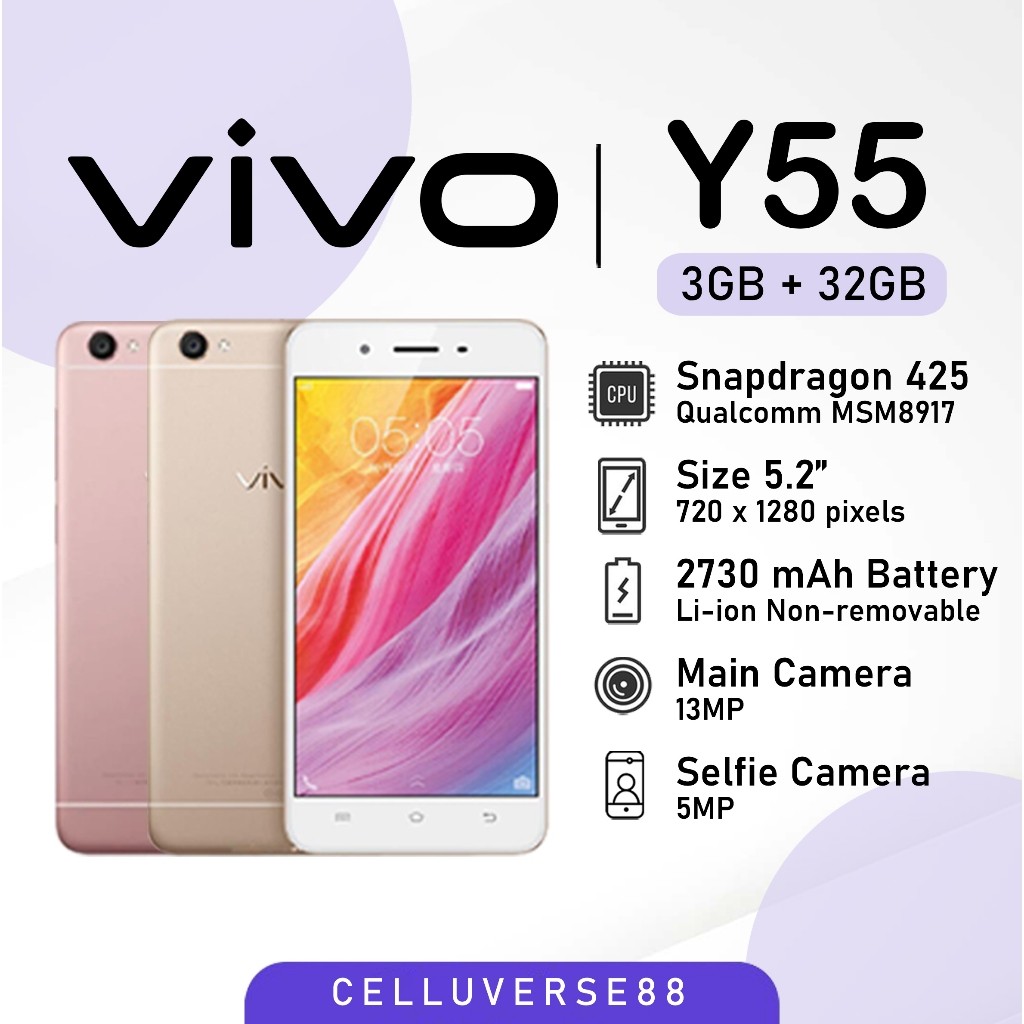 HP VIVO Y55 RAM 3/32GB 4G Smartphone Android CO