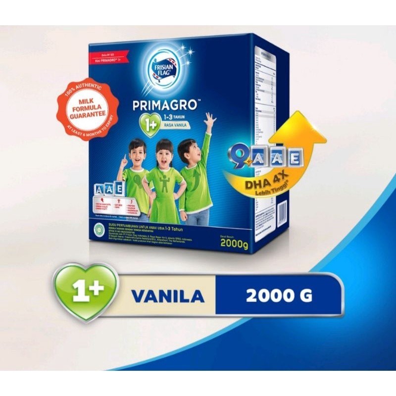 Frisian Flag Primagro 1+ Vanila/Madu 2000gr