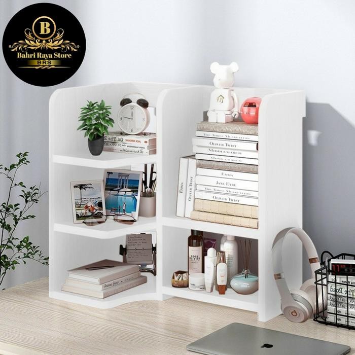 Rak Buku Serbaguna Rak Meja Kantor Rak meja Belajar Rak Tambahan Meja