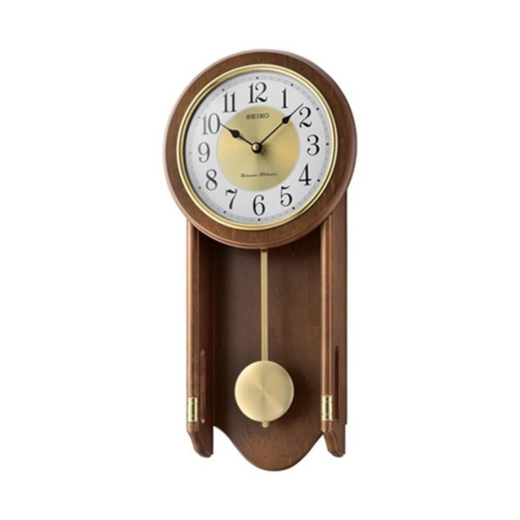 JAM DINDING SEIKO QXH073 DUAL CHIMES WOODEN CASE