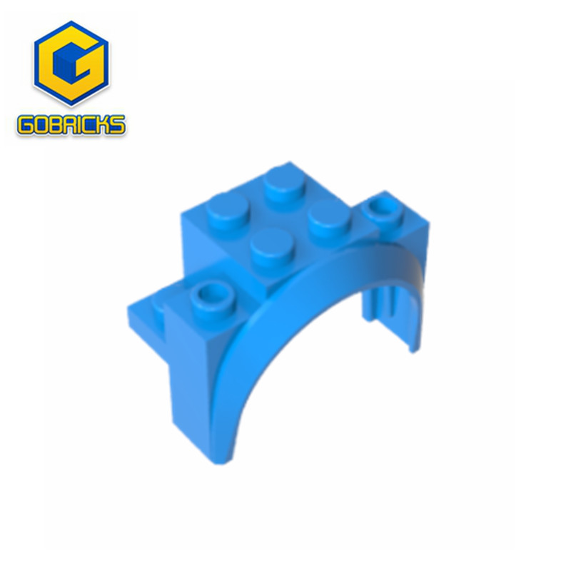 

Gobricks GDS-2021 Wheel Arch, Mudguard 4 x 2 1/2 x 2 1/3 compatible with 18974 Building Blocks pieces of children's toys