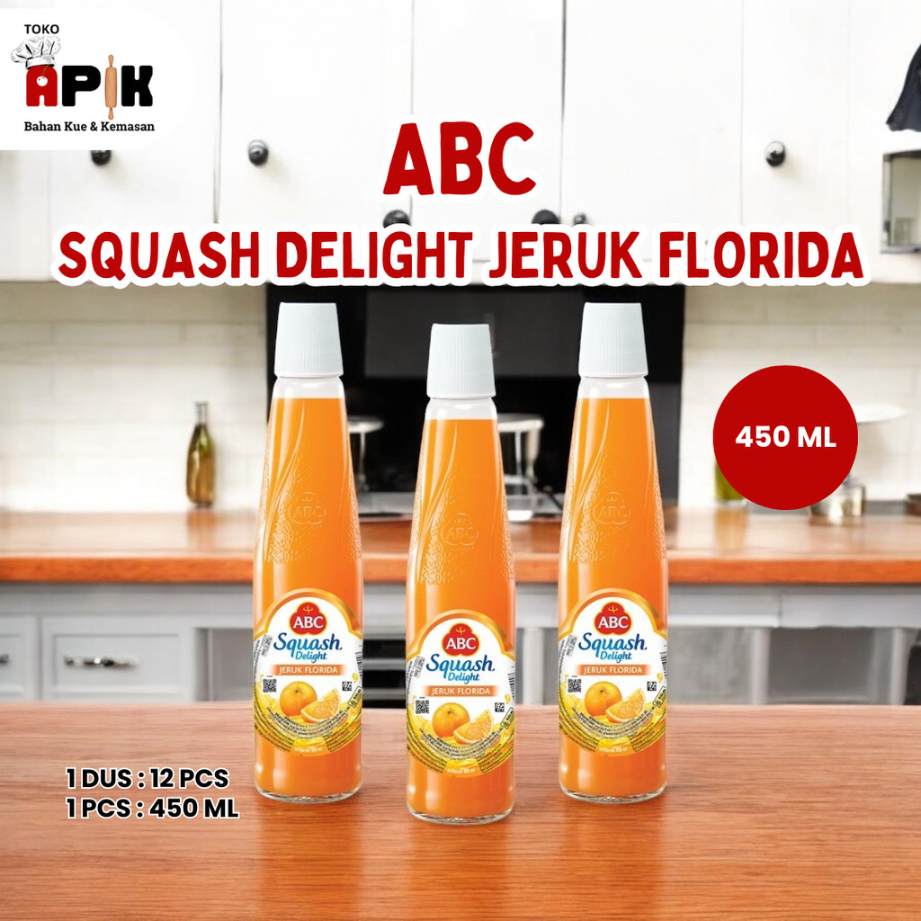 

ABC Squash Delight Jeruk Florida 450ml / Sirup fruity Orange
