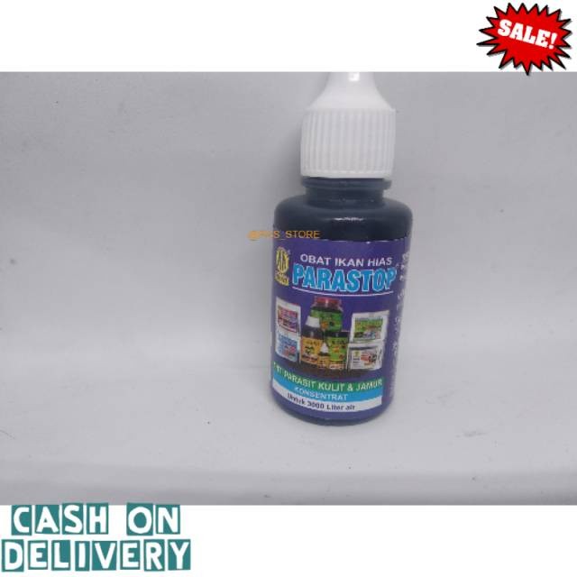 PARASTOP OBAT IKAN HIAS ANTI PARASIT KULIT DAN JAMUR