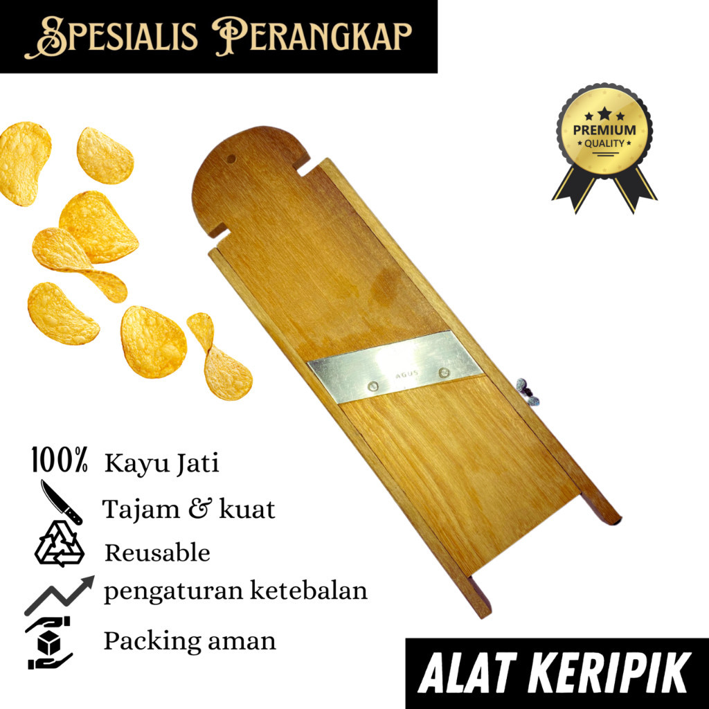 Alat Pembuat Pengiris Pemotong Keripik Tipis - Alat pengiris Pemotong Ketela Pisang Tempe Talas Ubi 