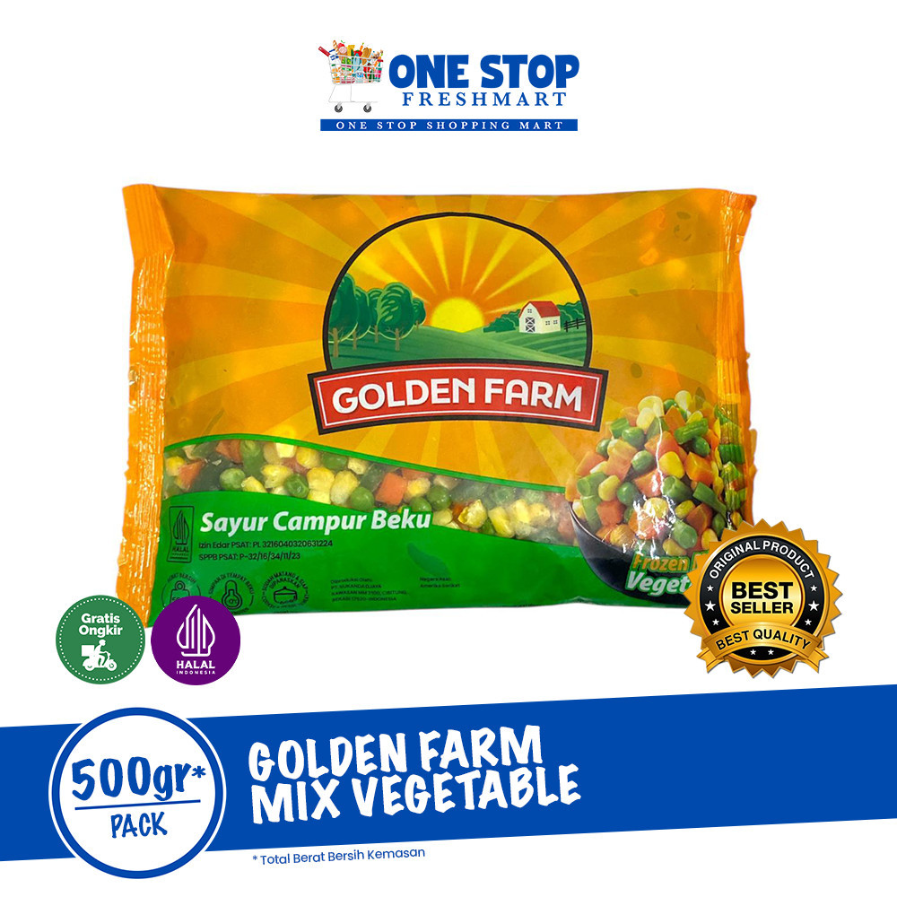 

GOLDEN FARM MIX VEGETABLES / SAYURAN BEKU 500GR