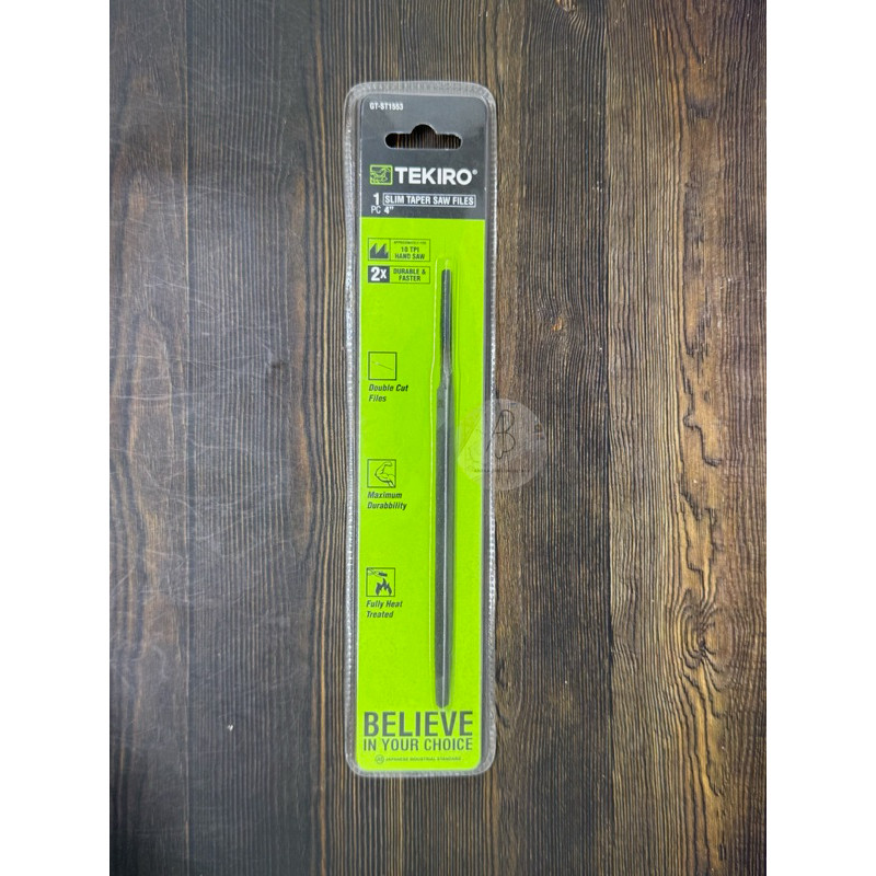 Kikir TEKIRO SLIM 4” / Kikir Segitiga TEKIRO / Kikir Plat 4” TEKIRO / Kikir Tekiro ORI