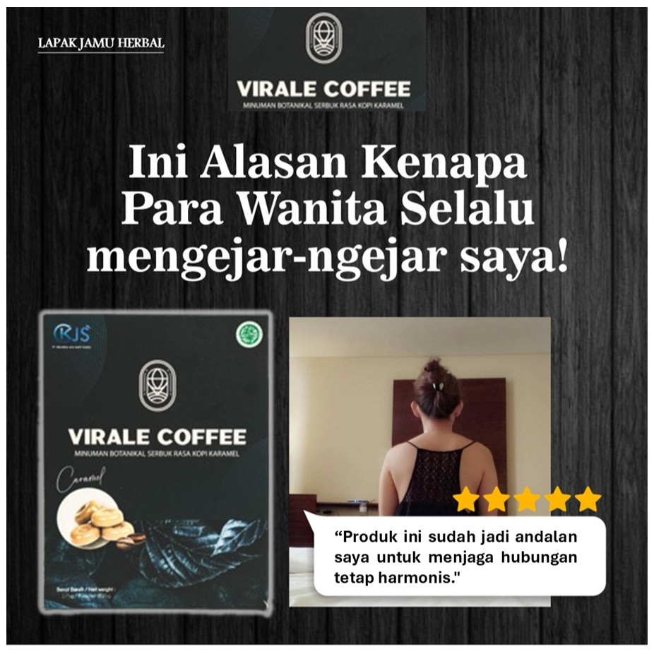 

VIRALE COFFEE Minuman Kesehatan Dan Penambah Stamina Mendukung Vitalitas Pria Dewasa Rasa Caramel