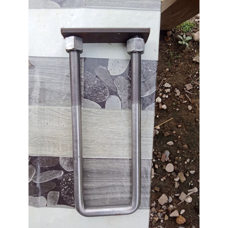 U BOLT/BEGOL/BEHEL SASIS TRUK, size 5/8, 10inchi,kunci 24,semi bajaCO