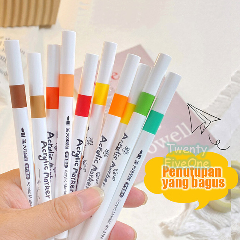 

Ay00! Colors Pen Akrilik Marker Warna Cepat Kering Tahan Air Acrylic rMenggambar Kreativitas Seni