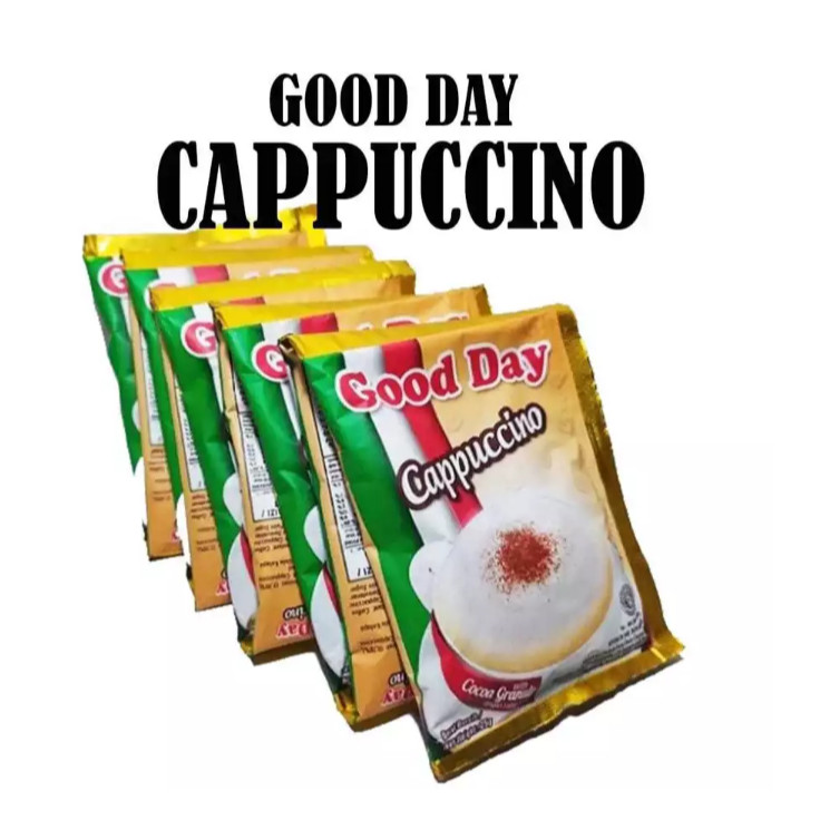 

Warung Opunk | Good Day Cappucino with Granule Renceng 10 Sachet | Kopi Good Sachet | Kopi Good Day Cappucino Sachet | Kopi Good Kemasan | Good Day Cappucino Sachet