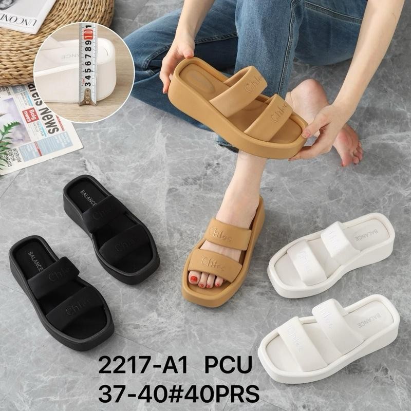 Grosir Sandal Wanita Premium Ban2 Piyanka Sandal Jepit Wedges Wanita Jelly