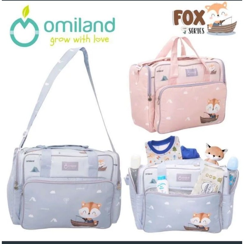 OMILAND Baby Diaper Bag / Tas Perlengkapan Bayi / Tas Bayi Kecil Medium Besar / Tas Ransel
