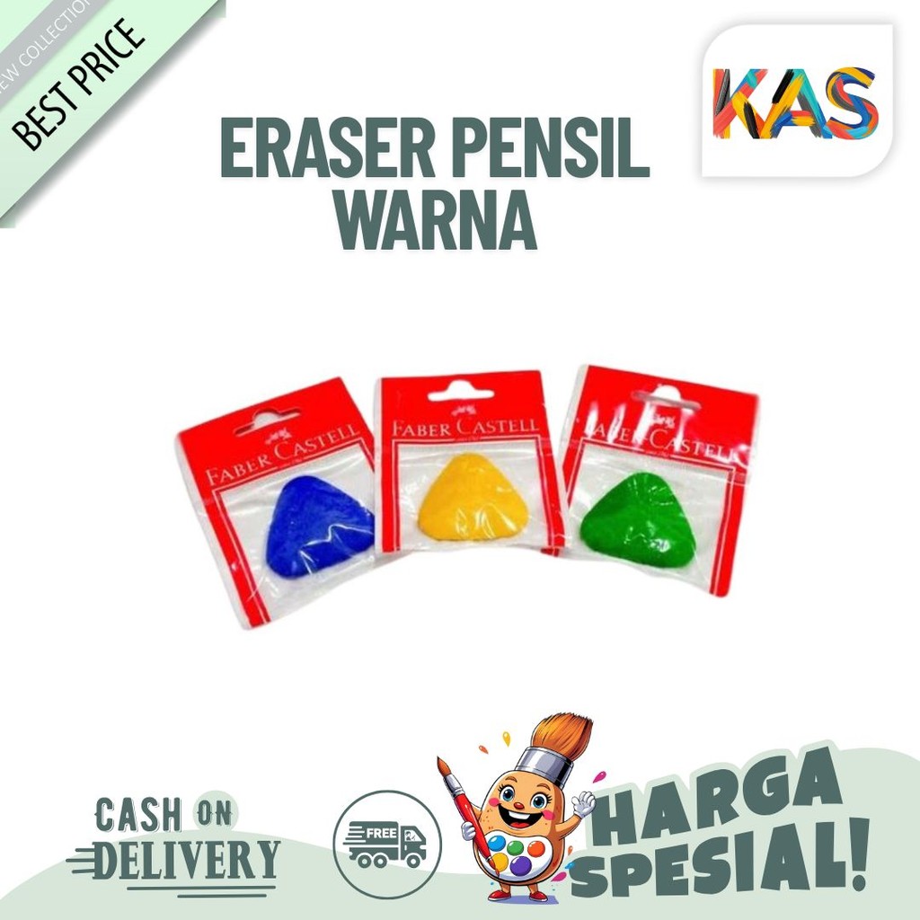

Faber Castell Eraser pensil warna grip #189022 #189020 #189024 - Satuan