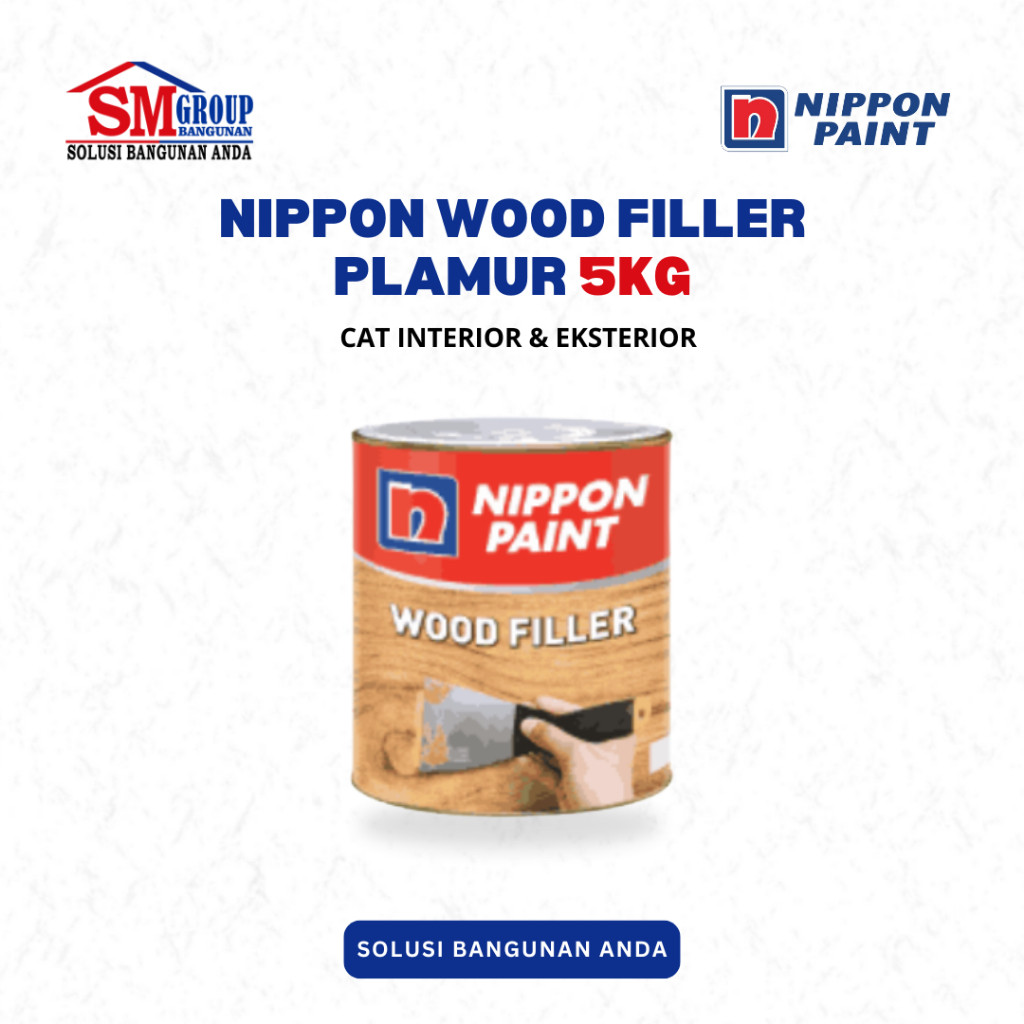 NIPPON PAINT WOOD FILLER 5 KG / CAT PENGISI KAYU 5KG
