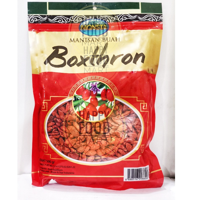 

[SALE] MONSTA BOXTHRON GRADE A 500 GRAM/GOJI BERRY/KICHI/KI CHI/KICI/KI CI/KI ZHI/KICE/KI CE/BOXTHORN
