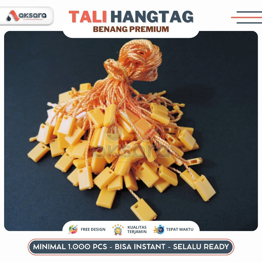 

(1000) PCS Tali Hang Tag Nylon/Hang Tag Rope/Tali Label Pakaian/Tali Hangtag Bahan Benang