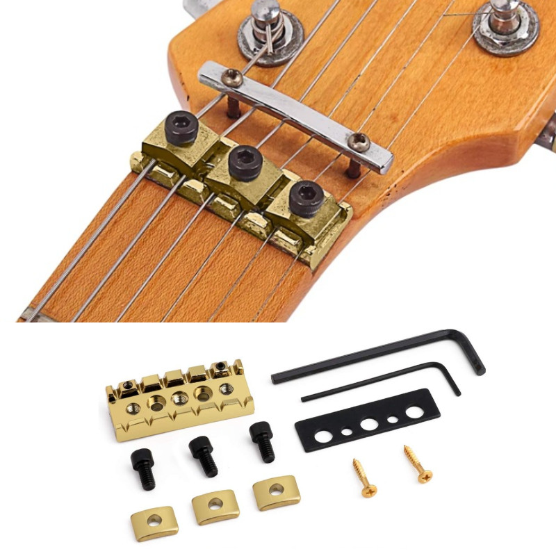 Pengunci senar gitar nut / Lock nut gitar / Nut gitar listrik / Spare part gitar elektrik