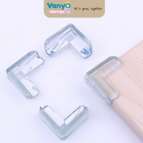 Pelindung sudut meja Pelindung Karet Pelindung Siku Meja Silicone Pengaman Sudut Meja Model L