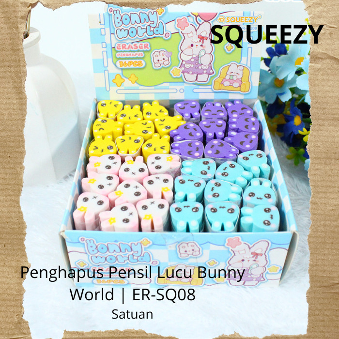 

Penghapus Pensil Squeezy Motif Bunny World Satuan ER-SQ08