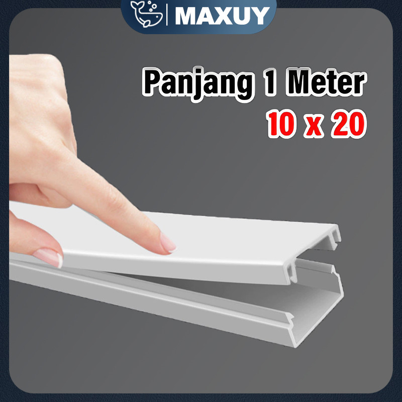 Pipa Listrik Wiring Cable Duct Trunking Pvc /Kotak Dinding Lantai/ Penutup Kabel Duct