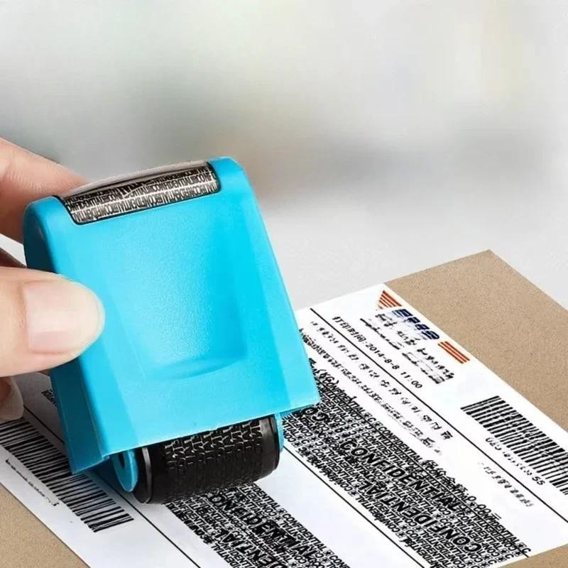 

Roller Identity Theft Protection Stamp For ID Privacy Confidential Data Guard Rolling Stamps Reusable