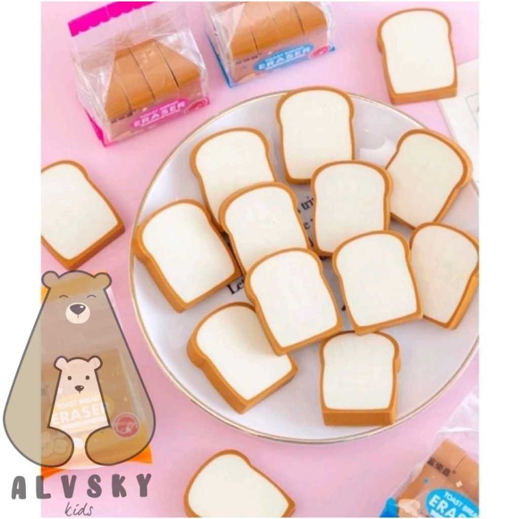 

MAGICTOY PENGHAPUS ROTI TAWAR LUCU / ERASER TOAST BREAD