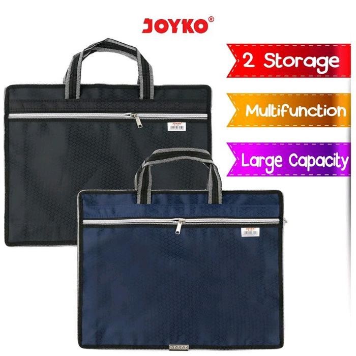 

AHHA JOYKO B003 MULTI FUNCTION FOLDER FILE DOCUMENT BAG TAS KAIN MULTIGUNA SEKOLAH LES KURSUS DOKUMEN LAPTOP - black