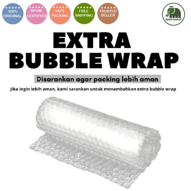 

֍SEHATI֎ EXTRA BUBBLE WRAP ⚠️HANYA u TAMBAHAN PACKING KOSMETIK⚠️ tidak dijual terpisah