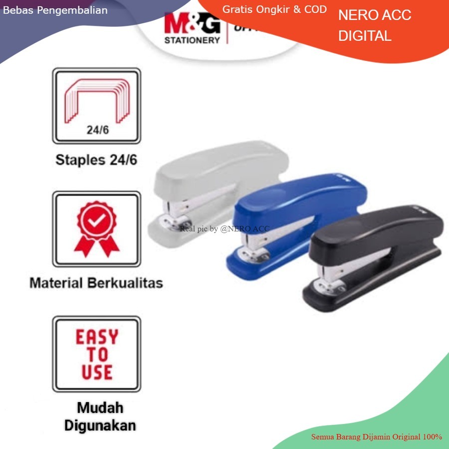 

M&G Stapler MGS-05 Staples Staples Stepler Jepretan Besar Steples Material berkualitas dan Premium