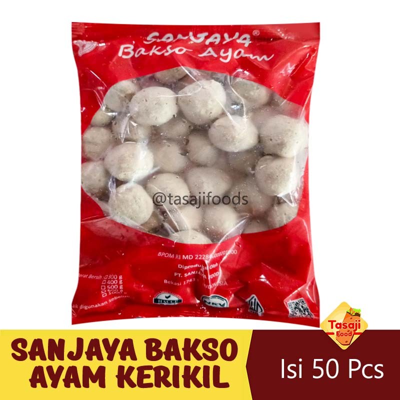 

Sanjaya Bakso Ayam Kerikil Isi 50 Pcs
