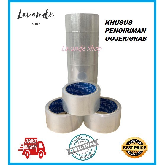 

LAKBAN BENING 2 IN 45MM X 72YARD/ LAKBAN COKLAT 2IN 45MM X 72YARD KHUSUS GOJEK DAN GRAB