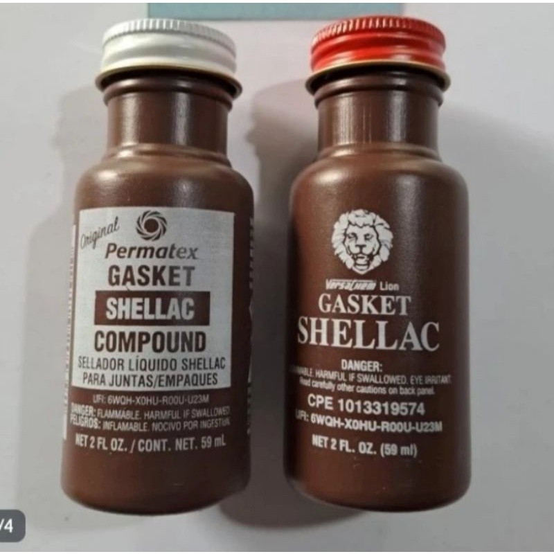 

Lem gasket indian Head permatex Gasket shellac compound net 59 ML