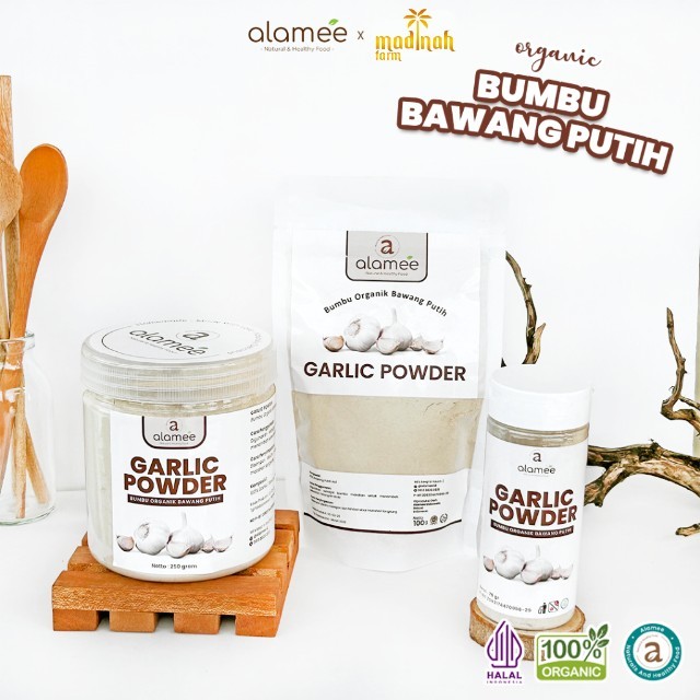 

Bawang Putih Bubuk Garlic Seasoning Powder Bumbu Masak Dapur Organik Rempah Rimpang Murni Asli 100g madinah