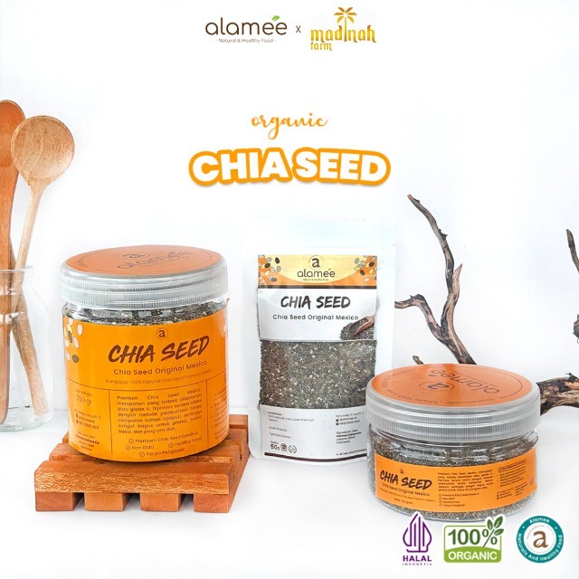 

CHIASEED CHIA SEED ORGANIC BIJI CIA SEEDS ORGANIK 300 GR ORIGINAL PREMIUM MEXICO ASI BOOSTER IBU MENYUSUI Madinah Farm madinah
