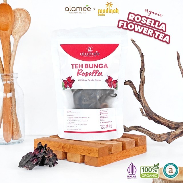 

Teh Bunga Rosella Tea Siap Saji Seduh Sehat 10gr Organic Organik Herbal Alami Teh Seduh madinah