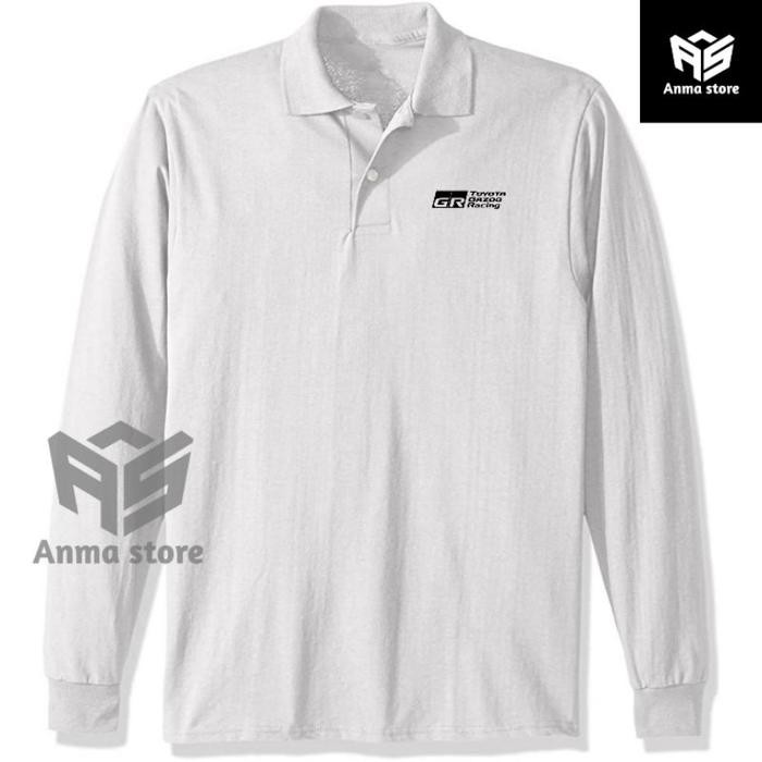 Longsleeve Kaos Kerah Polo shirt Lengan Panjang Toyota Gazoo Racing Kaos Big Size Polo Big Size - Pu
