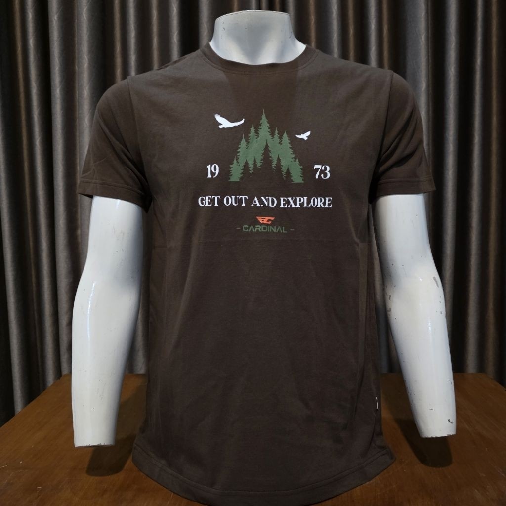 Kaos T-Shirt Pria Cardinal E2241X03I Jeans Casual Original New Serries Premium