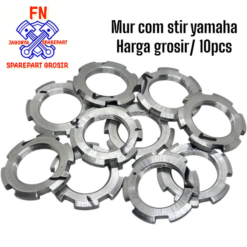 FN PAKET 10pcs MUR COM STIR NUTS STERING YAMAHA MIO JUPITER VEGA F1zr dl mur kom yamaha ori