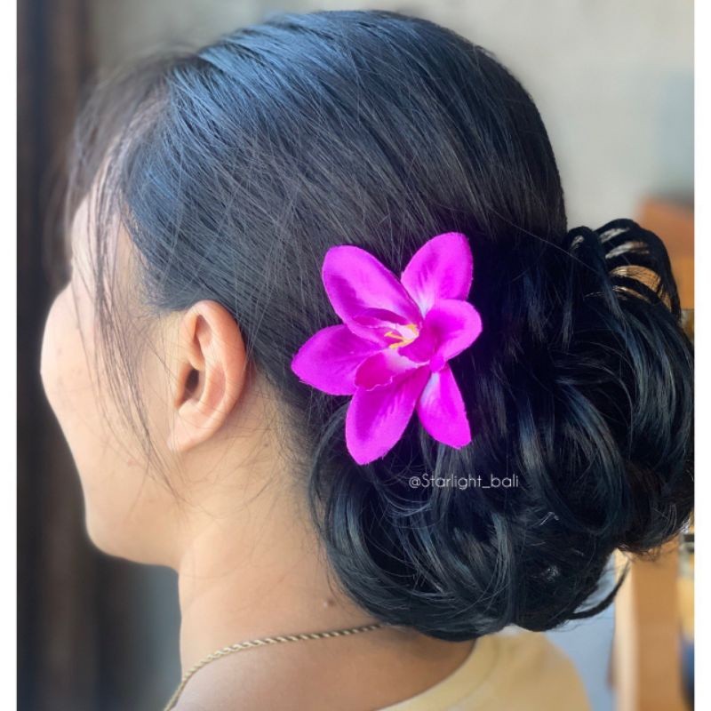 [ FIRN ] - VIRAL Tusuk Bunga Anggrek / Hiasan Karet Ulir / Hiasan Sirkam Polosan / Hiasan Sirkam Uli