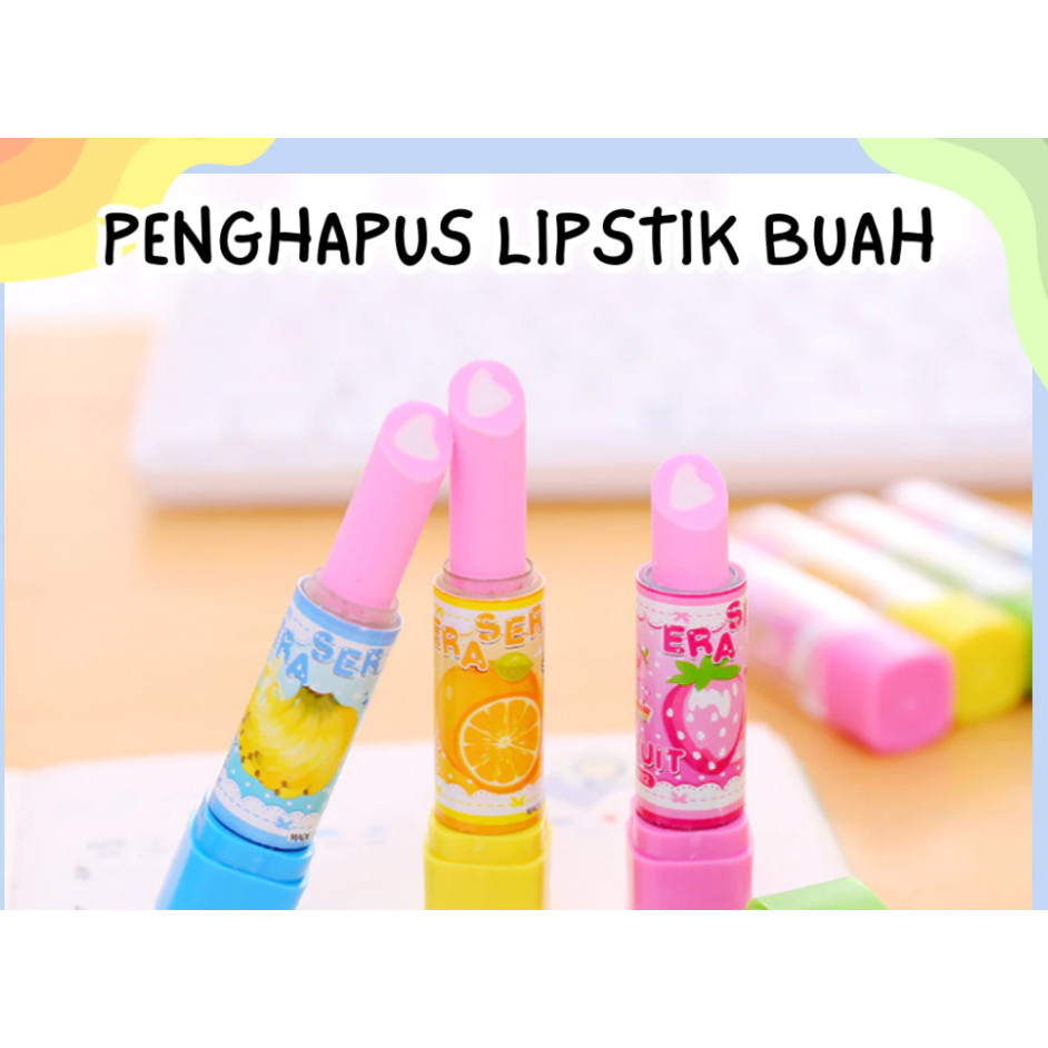 

RBP Penghapus Model Lipstik Karakter Buah