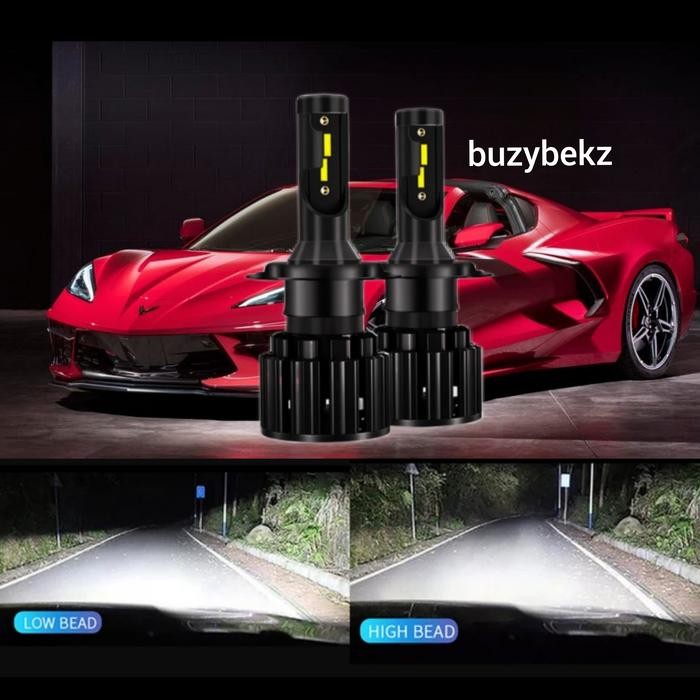 LAMPU LED MOBIL H4 CSP CHIPS SEPASANG