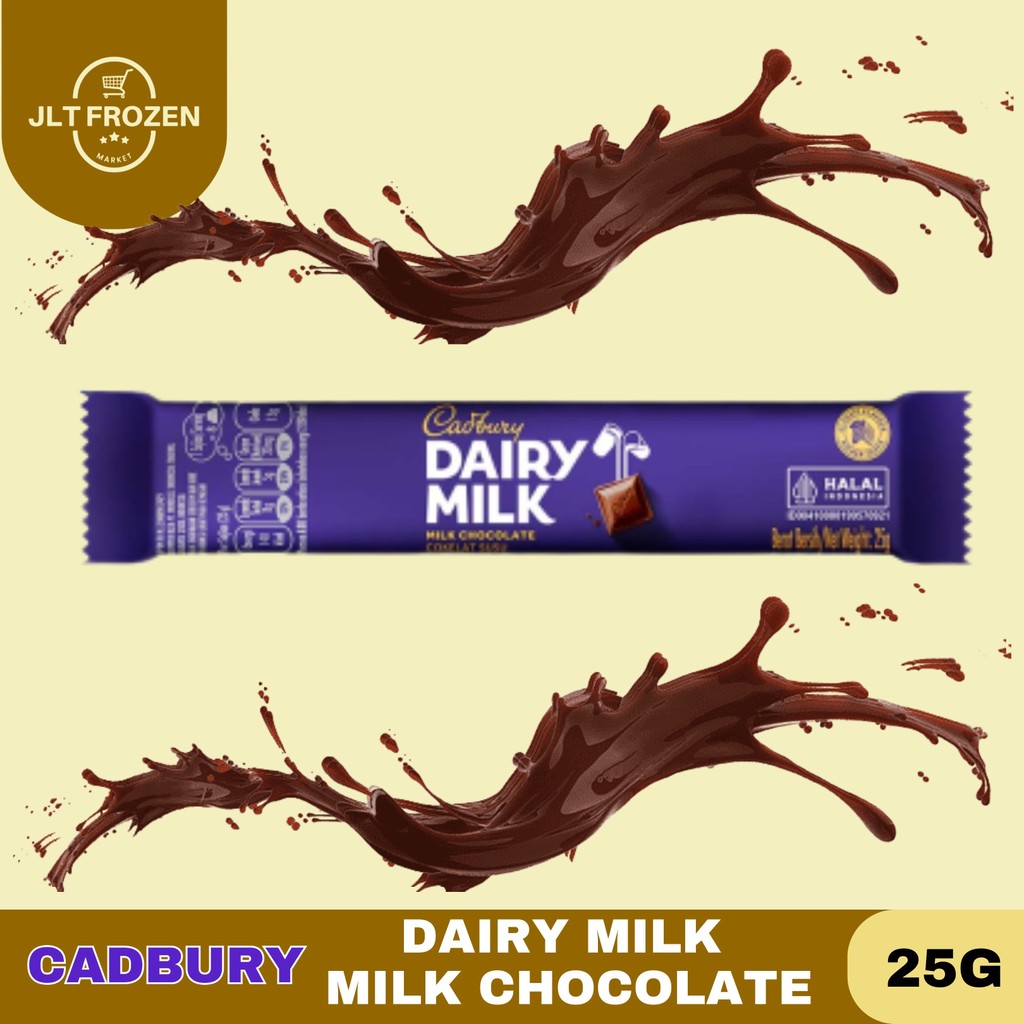 

Cadbury Dairy Milk 25G / Coklat Susu / Chocolate / Import Australia / Milk Chocolate Kemasan 25G