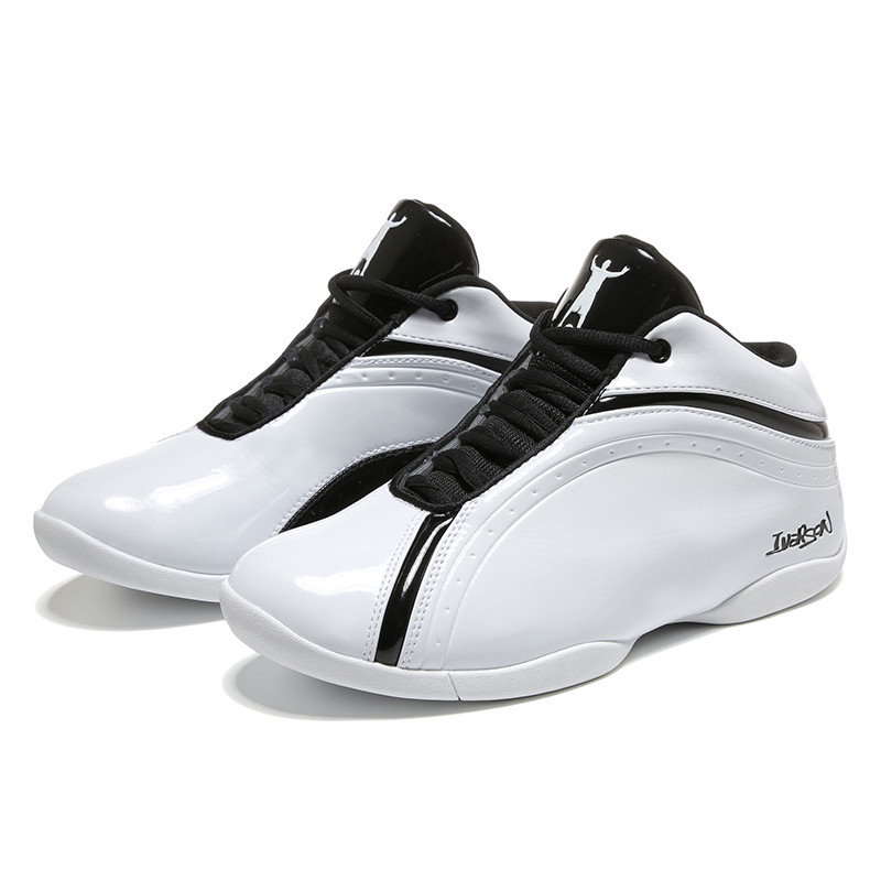 Iverson Men's Sports Basketball Shoes Taiji Second Generation Shock Absorption Boots Wear-Resisting 