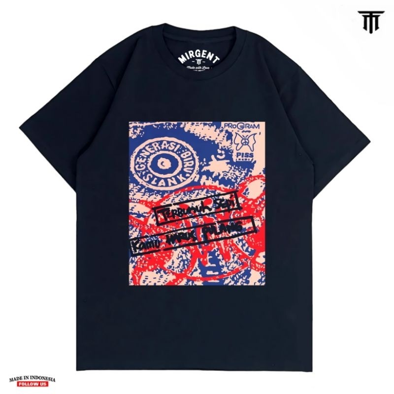 KAOS SLANK ORIGINAL - COVER ALBUM SLANK GENERASI BIRU GENBI - KAOS SLANK DISTRO  - KAOS SLANK ORIGIN