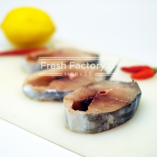 

Ikan Tenggiri Steak (Mackarel Fish Steak Cut) 500 Gram by Freezy Fresh