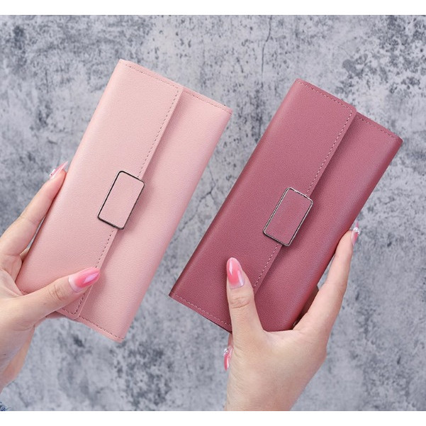 Dompet Lipat Import Korea / Dompet Wanita / Dompet Panjang Wanita / Dompet Cantik