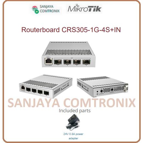 Mikrotik CRS305-1G-4S+IN Cloud Router Switch 1 Gabit + 4 SFP+ 10Gb