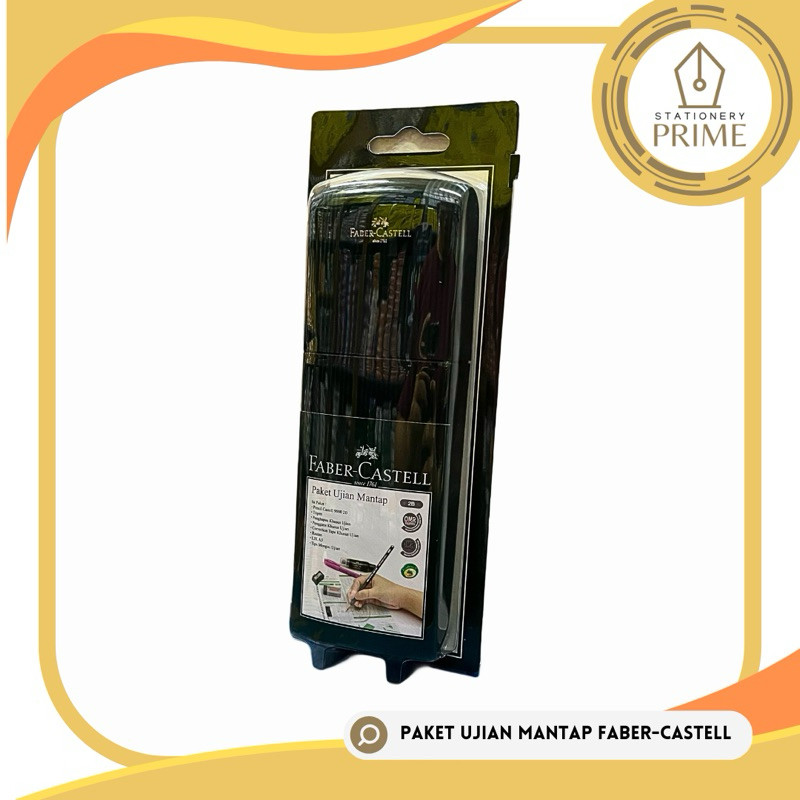 

Ay00! Paket Ujian Mantap FABER-CASTELL Set Alat Tulis Ujian Sekolah Pensil Pulpen Penggaris