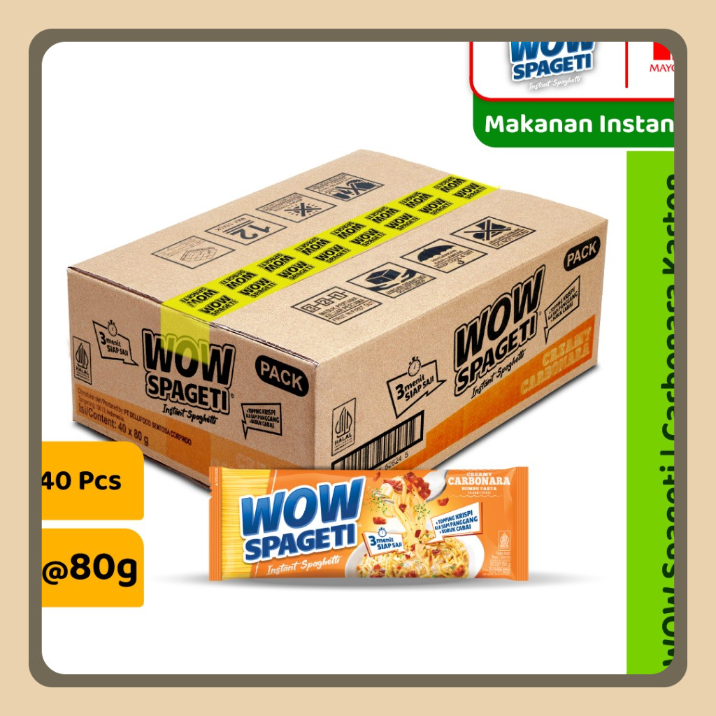

Pasta WOW Spageti Creamy Carbonara Karton