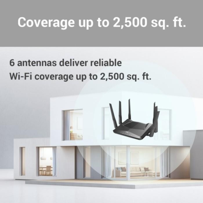 D-link DIR-X5460 EXO AX AX5400 Wifi 6 Mesh Gaming Router DLink